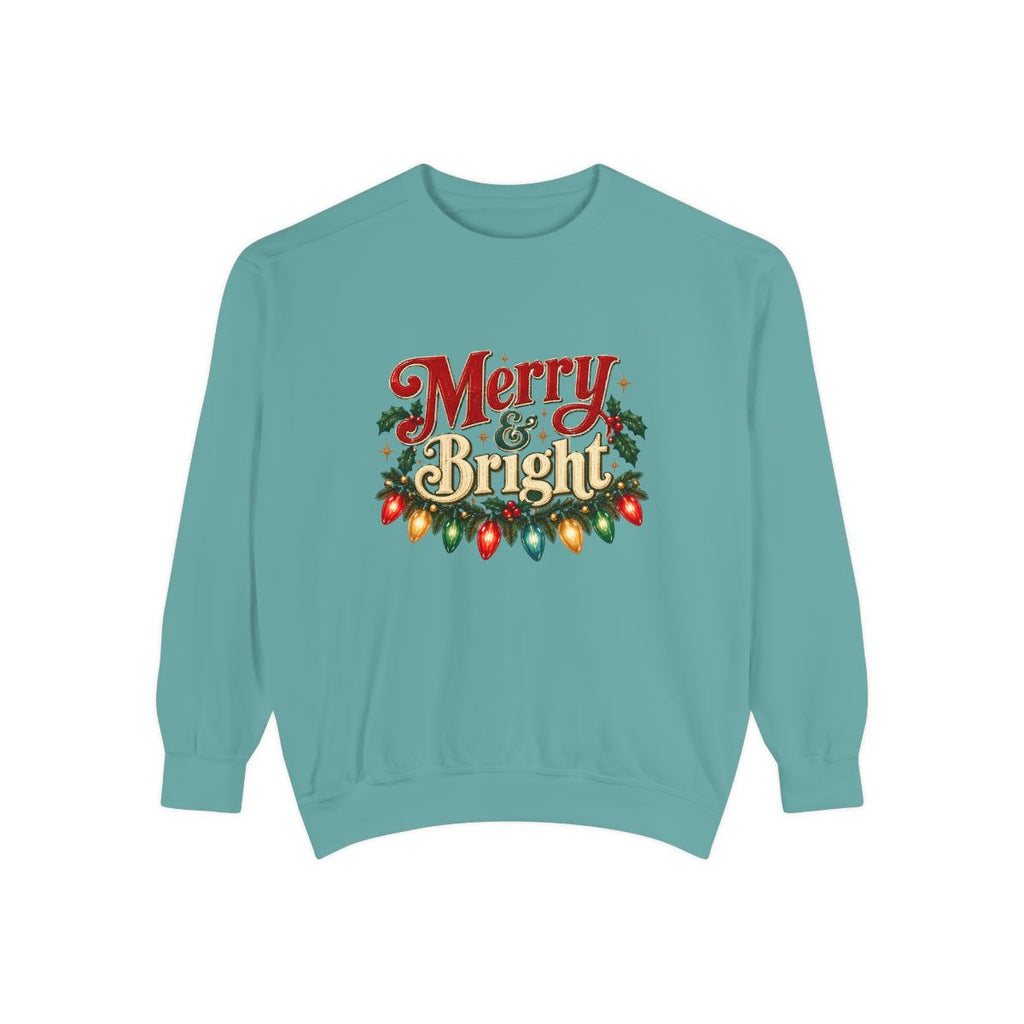 Merry & Bright Christmas Lights Sweatshirt