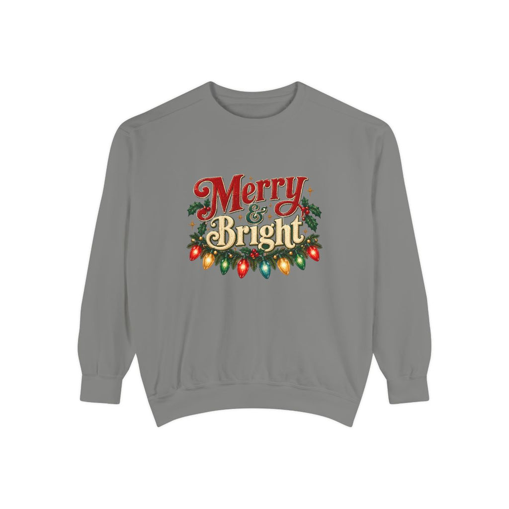 Merry & Bright Christmas Lights Sweatshirt