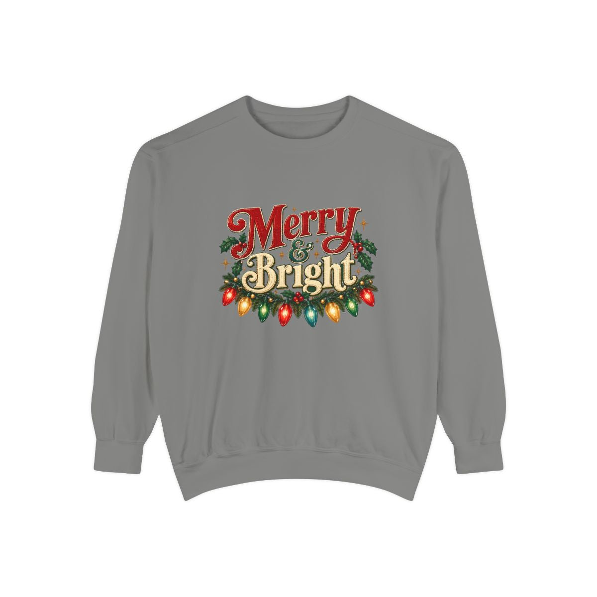 Merry & Bright Christmas Lights Sweatshirt