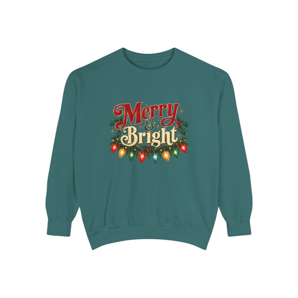 Merry & Bright Christmas Lights Sweatshirt