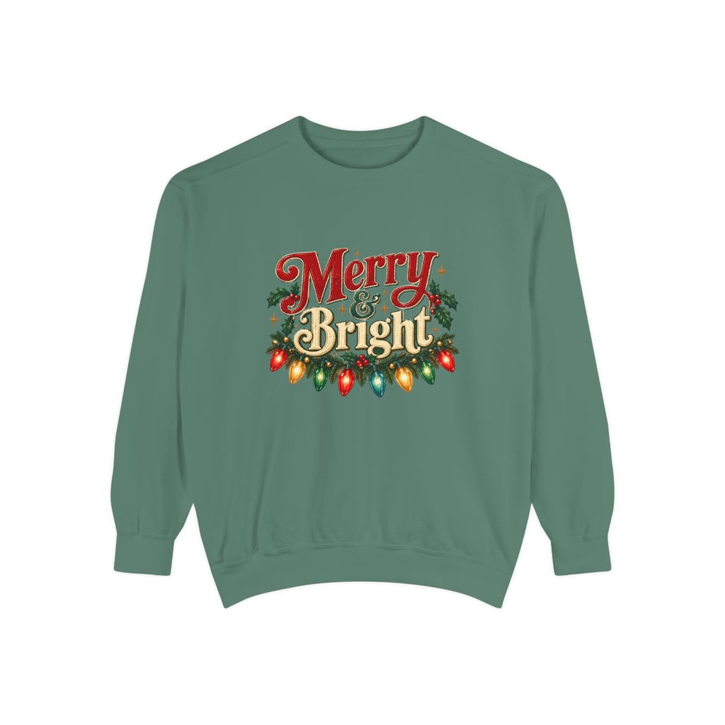 Merry & Bright Christmas Lights Sweatshirt