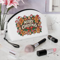 Merry Christmas Gingerbread Makeup Bag | Holiday Cosmetic Pouch