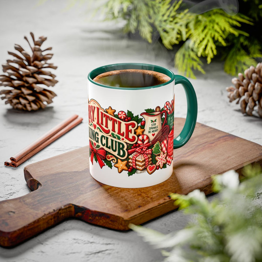 Merry Little Baking Club Mug | Christmas Baking Holiday Coffee Cup