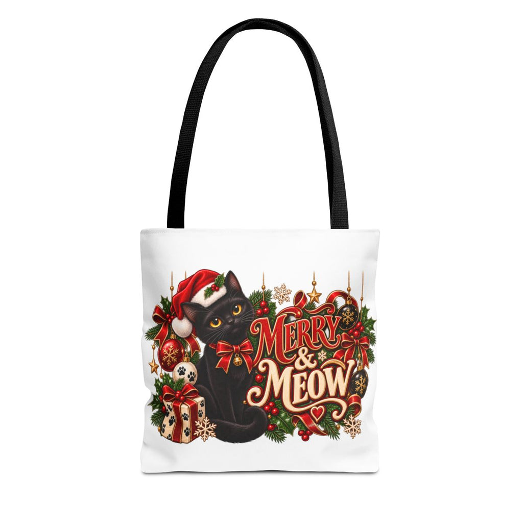 Merry & Meow Black Cat Christmas Tote