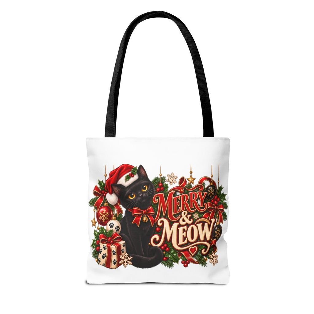 Merry & Meow Black Cat Christmas Tote