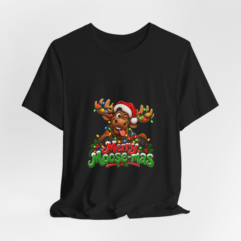 Merry Moose-mas Moose Christmas T-Shirt | Festive Holiday Tee