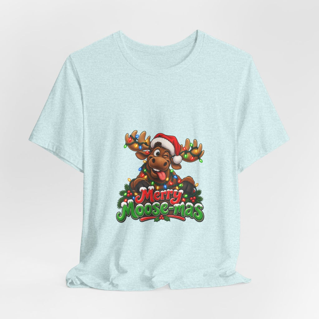 Merry Moose-mas Moose Christmas T-Shirt | Festive Holiday Tee