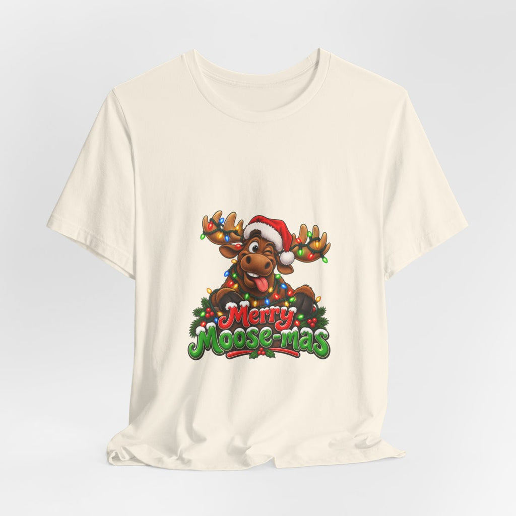 Merry Moose-mas Moose Christmas T-Shirt | Festive Holiday Tee
