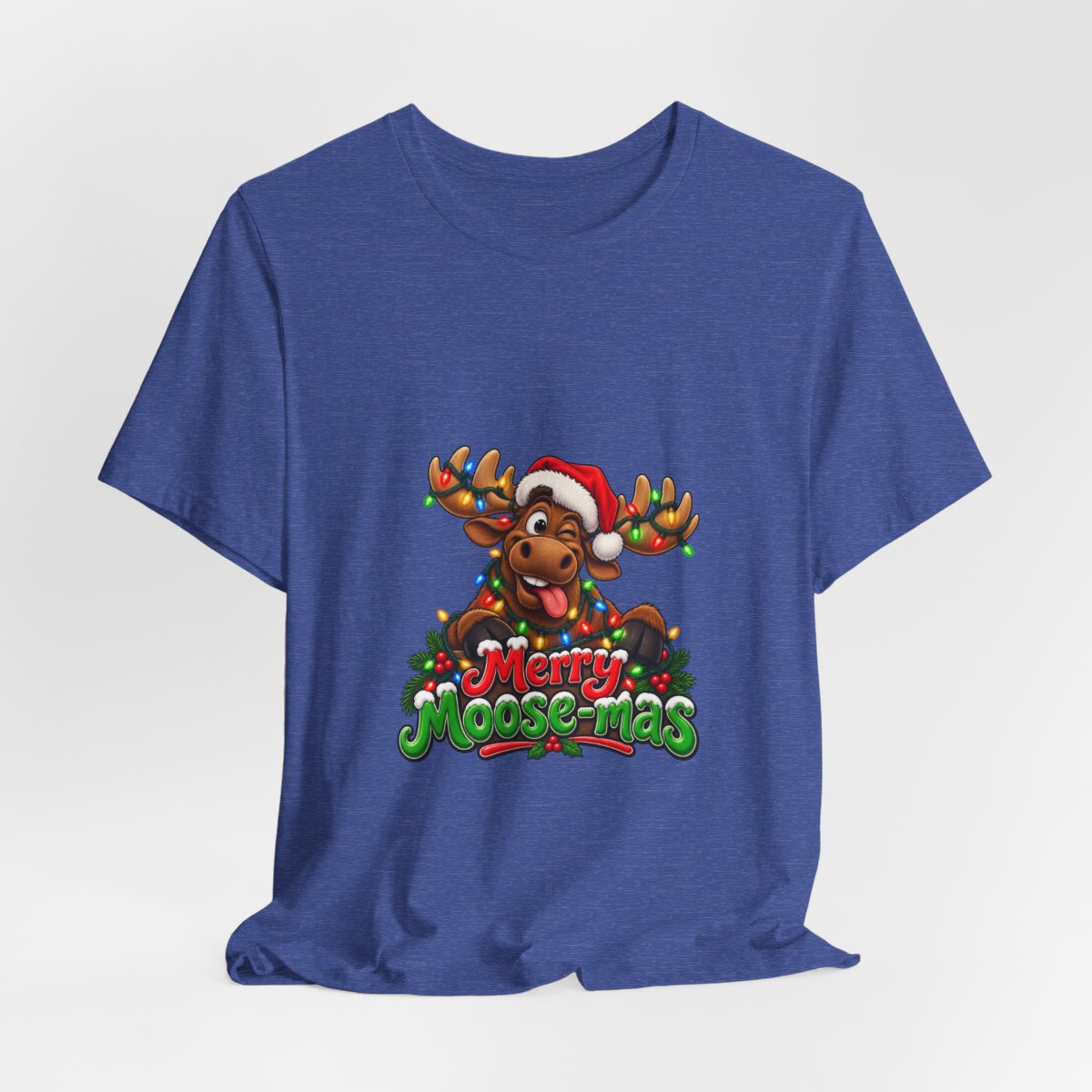 Merry Moose-mas Moose Christmas T-Shirt | Festive Holiday Tee