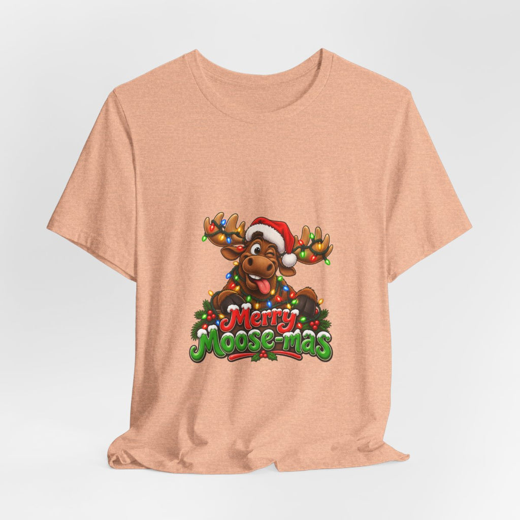 Merry Moose-mas Moose Christmas T-Shirt | Festive Holiday Tee