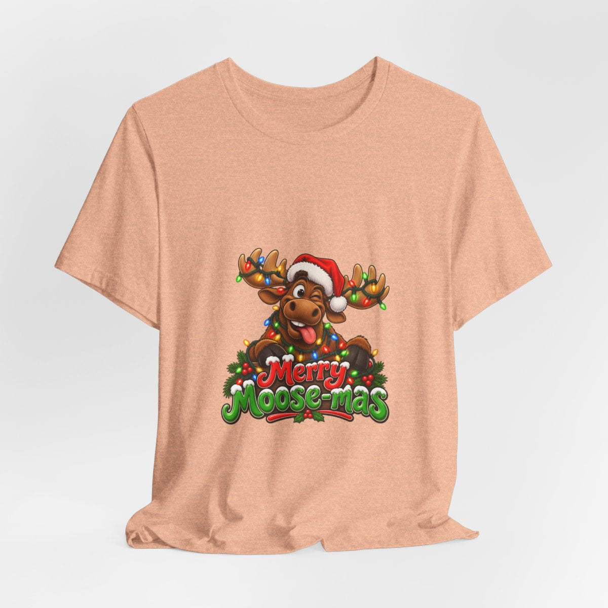 Merry Moose-mas Moose Christmas T-Shirt | Festive Holiday Tee