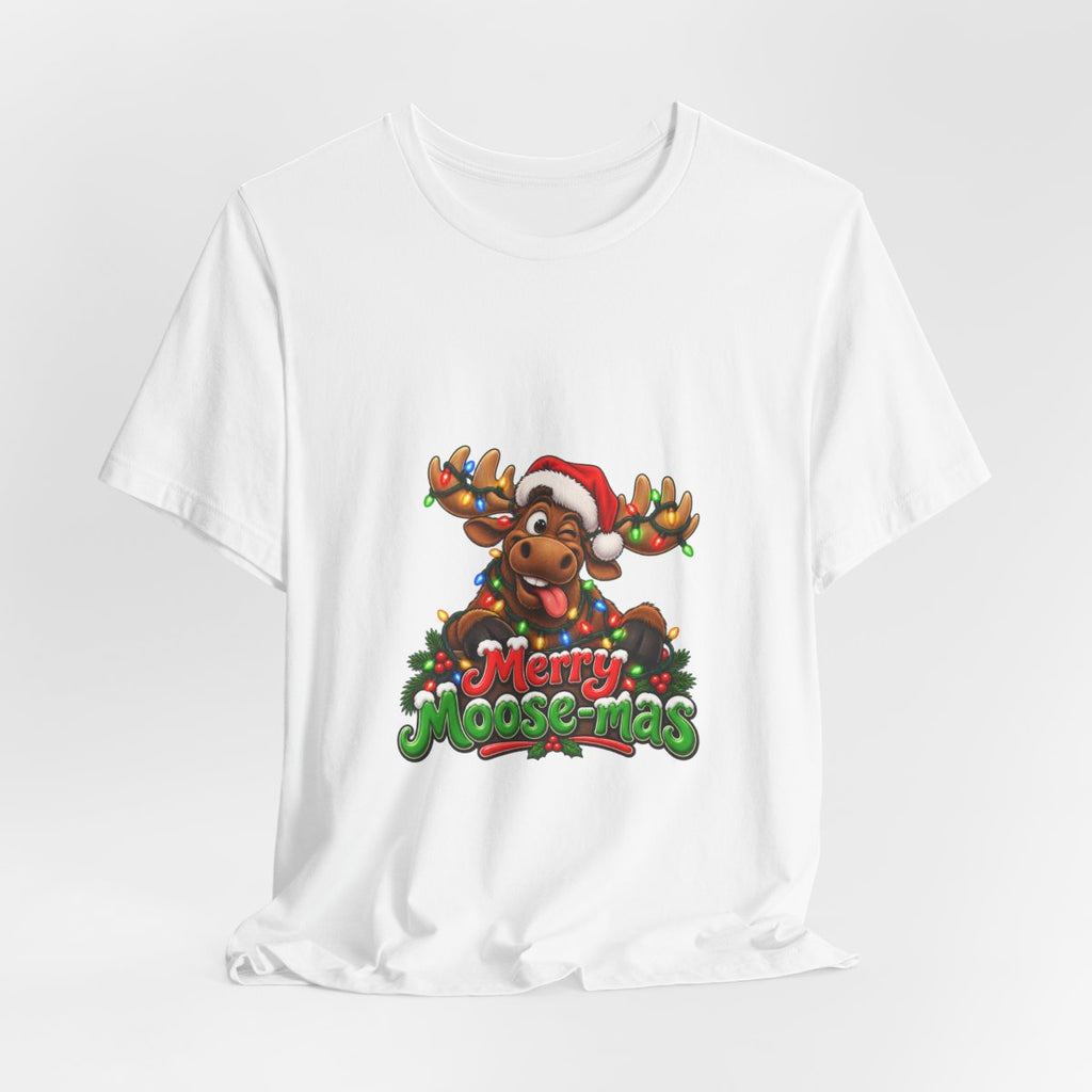 Merry Moose-mas Moose Christmas T-Shirt | Festive Holiday Tee