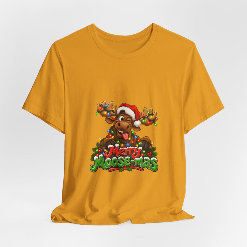 Merry Moose-mas Moose Christmas T-Shirt | Festive Holiday Tee