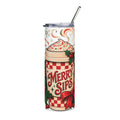 Merry Sips Holiday Coffee Cup Tumbler | 20oz Stainless Steel