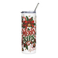 Merry Sips Tumbler | 20oz Stainless Steel Holiday Cup