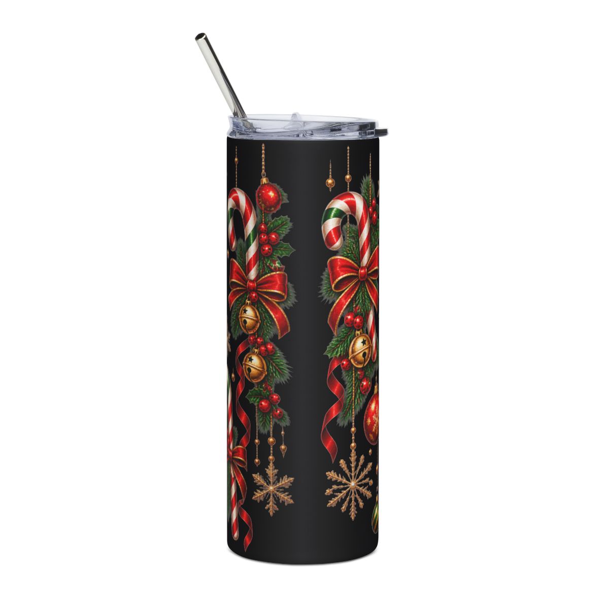 Merry Sips Tumbler | 20oz Stainless Steel Holiday Cup