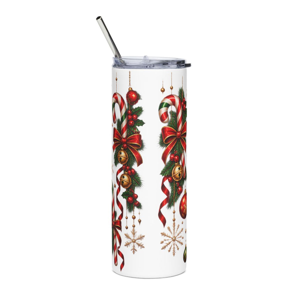 Merry Sips Tumbler | 20oz Stainless Steel Holiday Cup