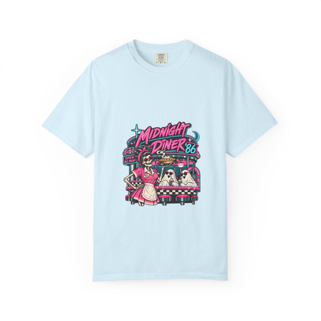 Midnight Diner '86 Retro Cats Diner T-Shirt | 80s Neon Illustration