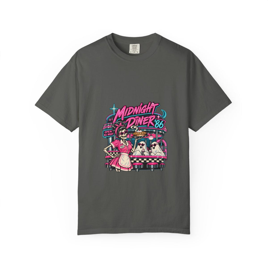 Midnight Diner '86 Retro Cats Diner T-Shirt | 80s Neon Illustration