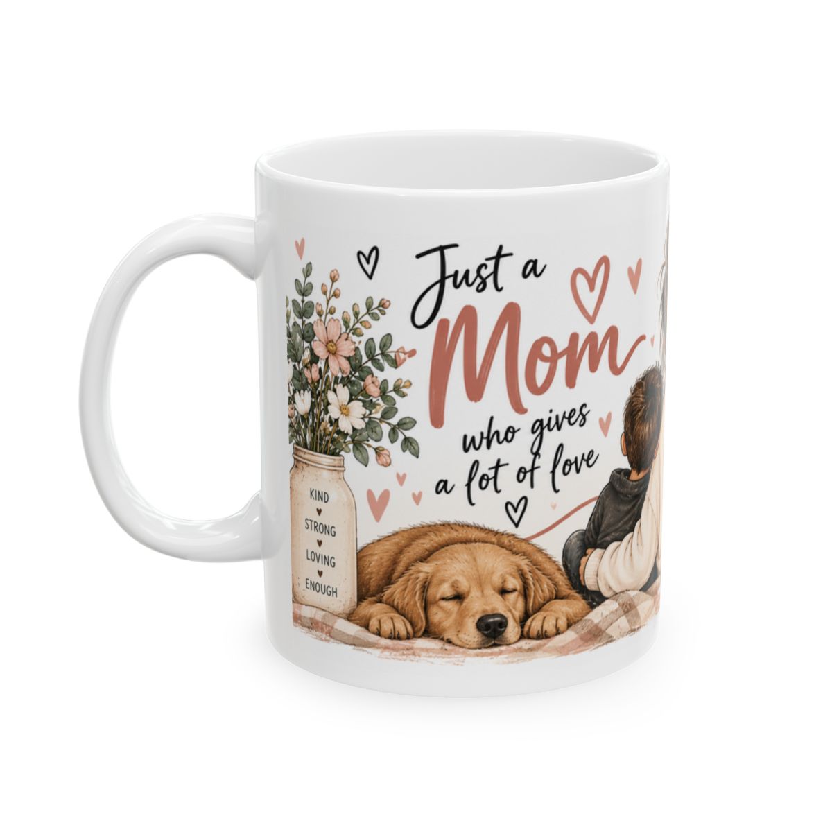 Mom with Kids Illustration Mug | Better Things Together ceramic mug