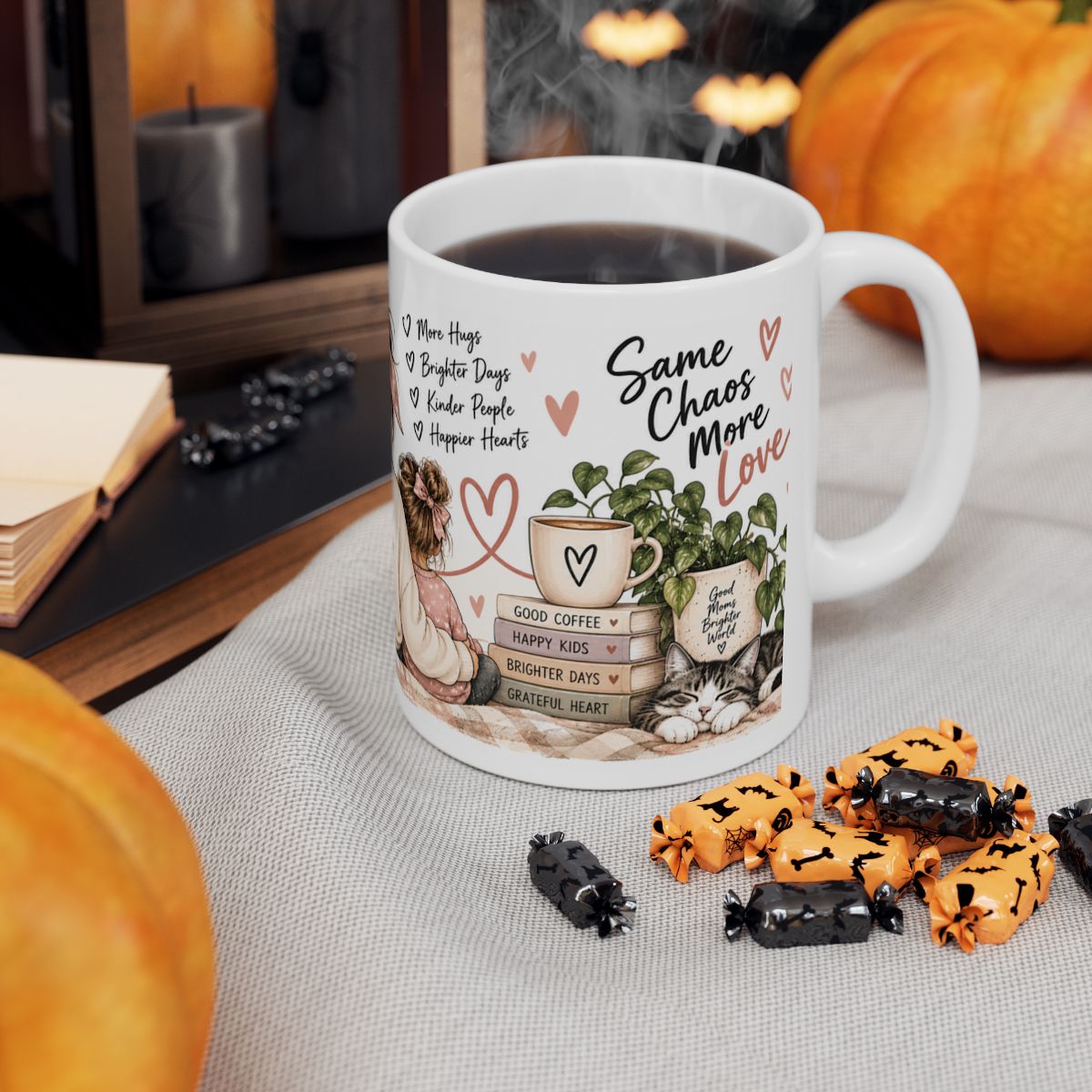 Mom with Kids Illustration Mug | Better Things Together ceramic mug