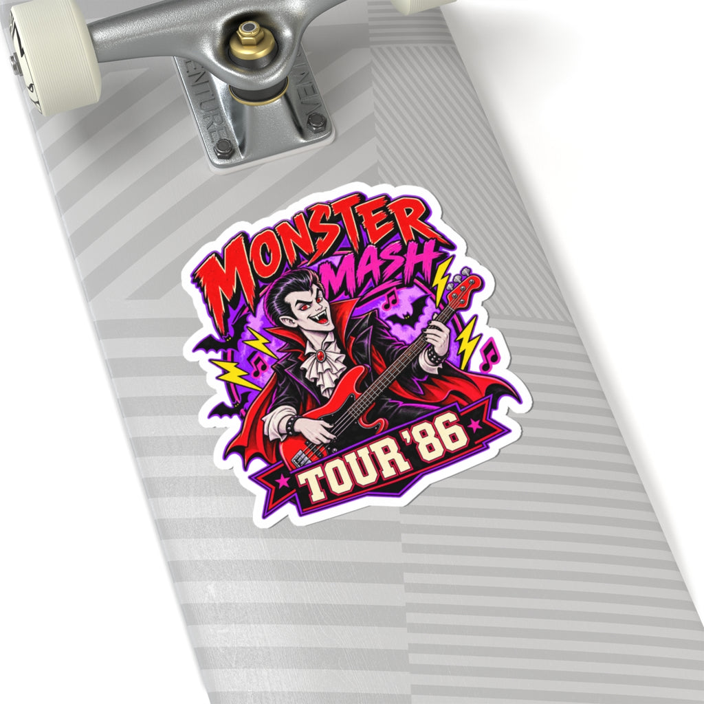 Monster Mash Tour '86 Kiss-Cut Stickers | Vampire Rock Band Sticker