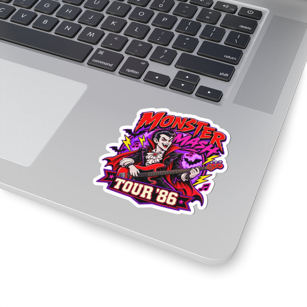 Monster Mash Tour '86 Kiss-Cut Stickers | Vampire Rock Band Sticker