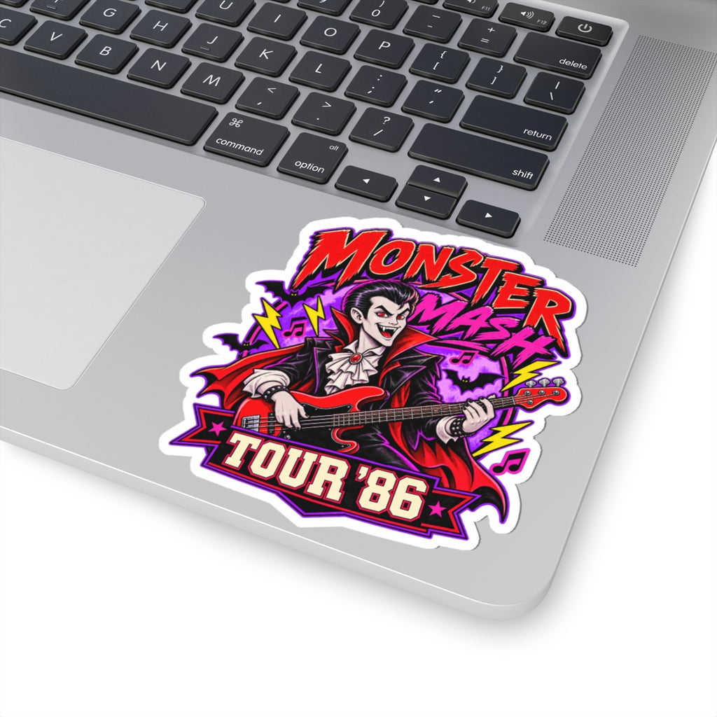 Monster Mash Tour '86 Kiss-Cut Stickers | Vampire Rock Band Sticker