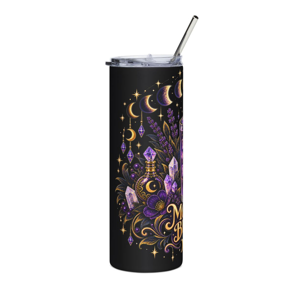 Moon Brew Celestial Tumbler | Witchy Moon Phases 20oz Insulated Travel Cup, Mystical Witchy Aesthetic Gift
