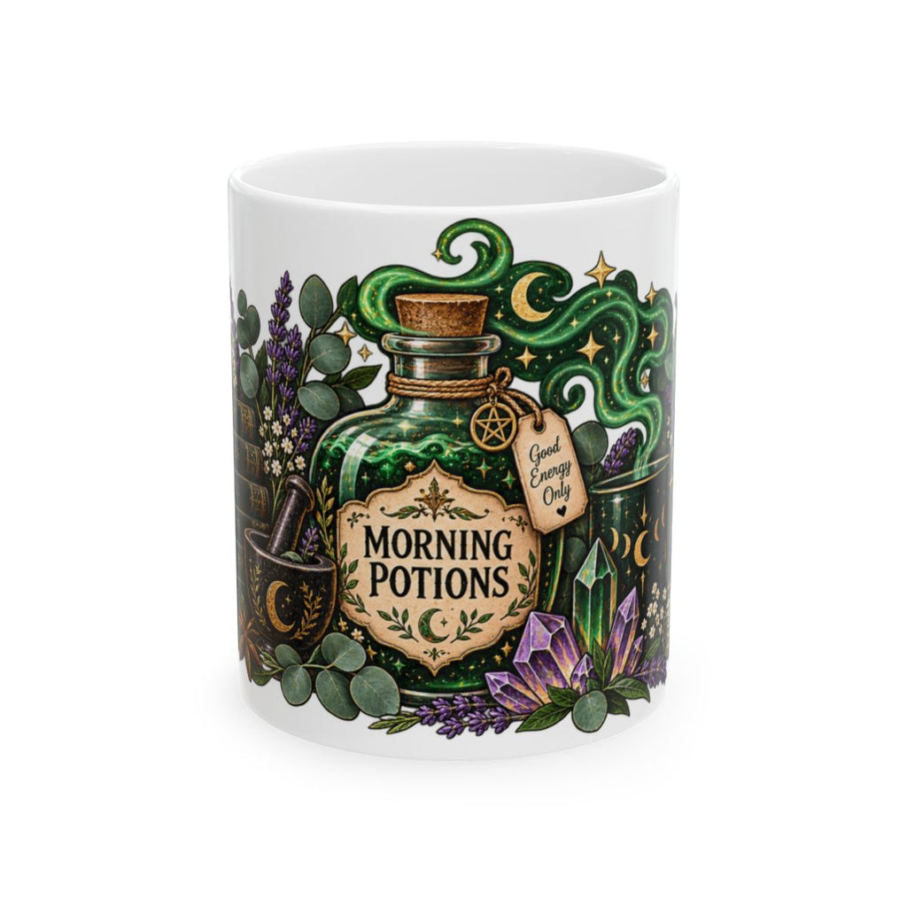 Morning Potions Mug | Witchy Potion Bottle Coffee Cup
