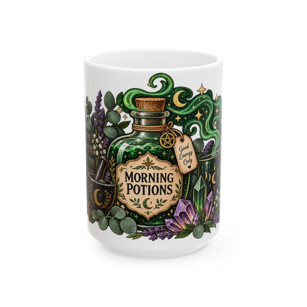 Morning Potions Mug | Witchy Potion Bottle Coffee Cup