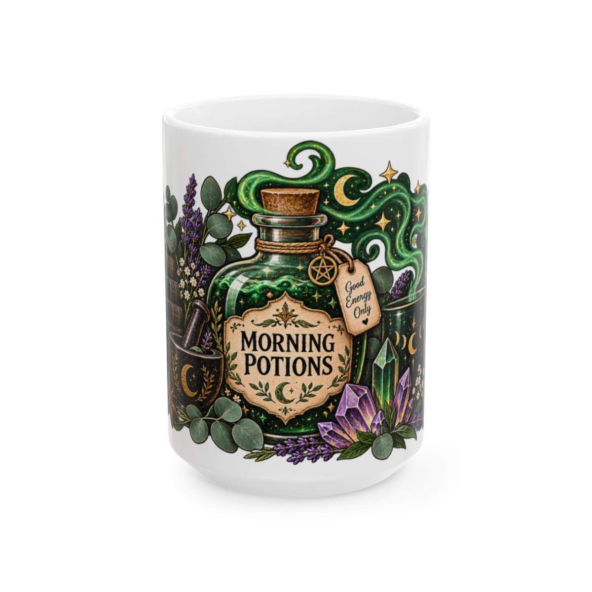 Morning Potions Mug | Witchy Potion Bottle Coffee Cup