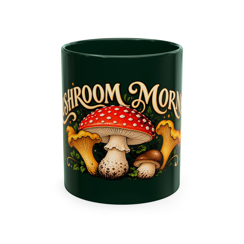 Mushroom Morning Ceramic Mug | Vintage Toadstool Illustration