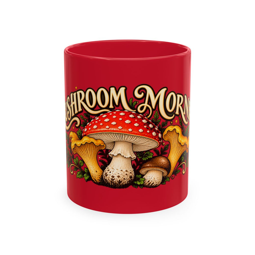 Mushroom Morning Ceramic Mug | Vintage Toadstool Illustration