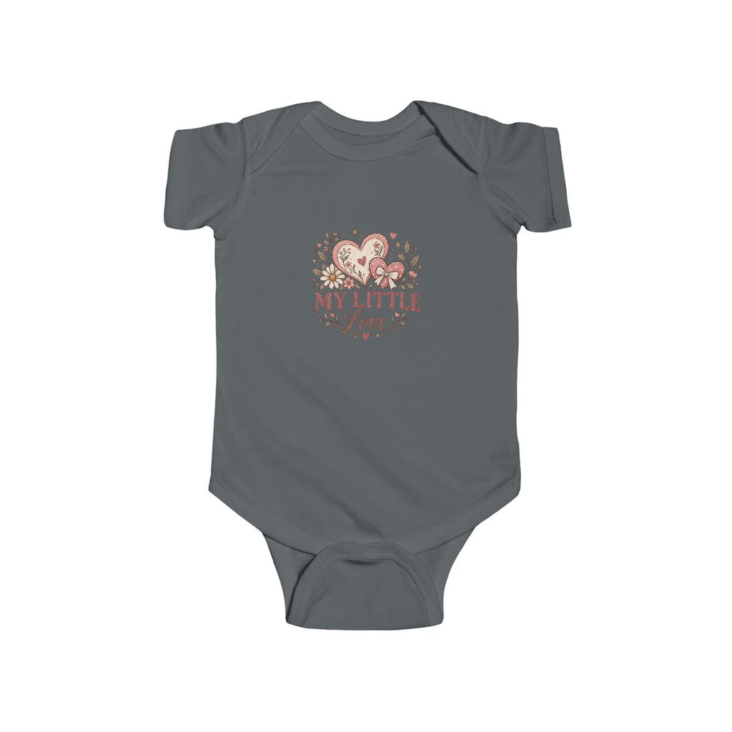My Little Love Bodysuit | Baby Heart Floral Design