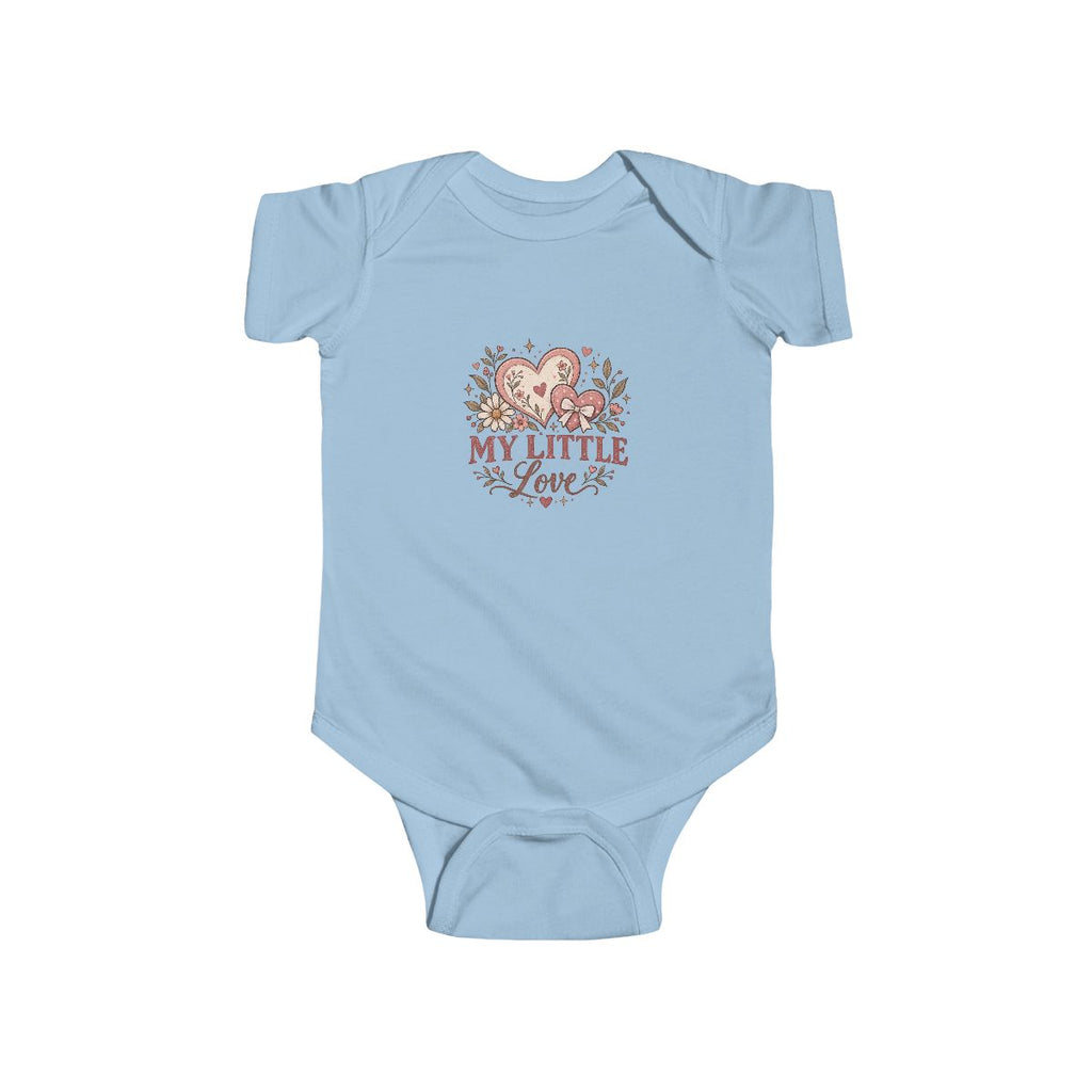 My Little Love Bodysuit | Baby Heart Floral Design