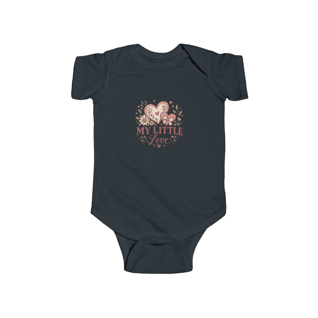 My Little Love Bodysuit | Baby Heart Floral Design