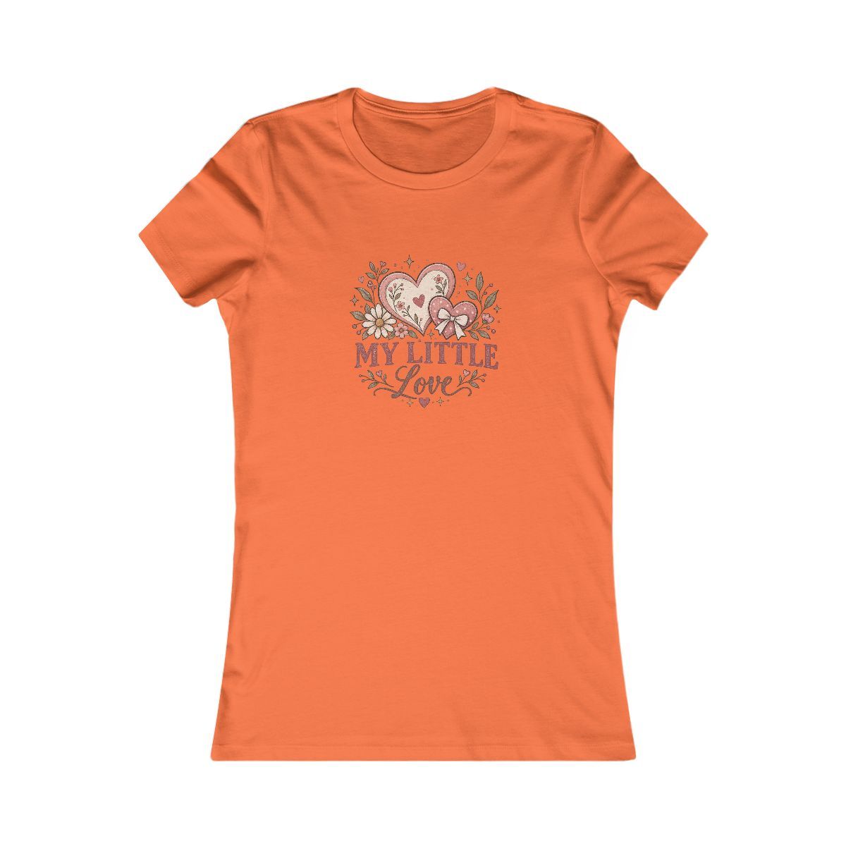 My Little Love tee | Heart Floral Design