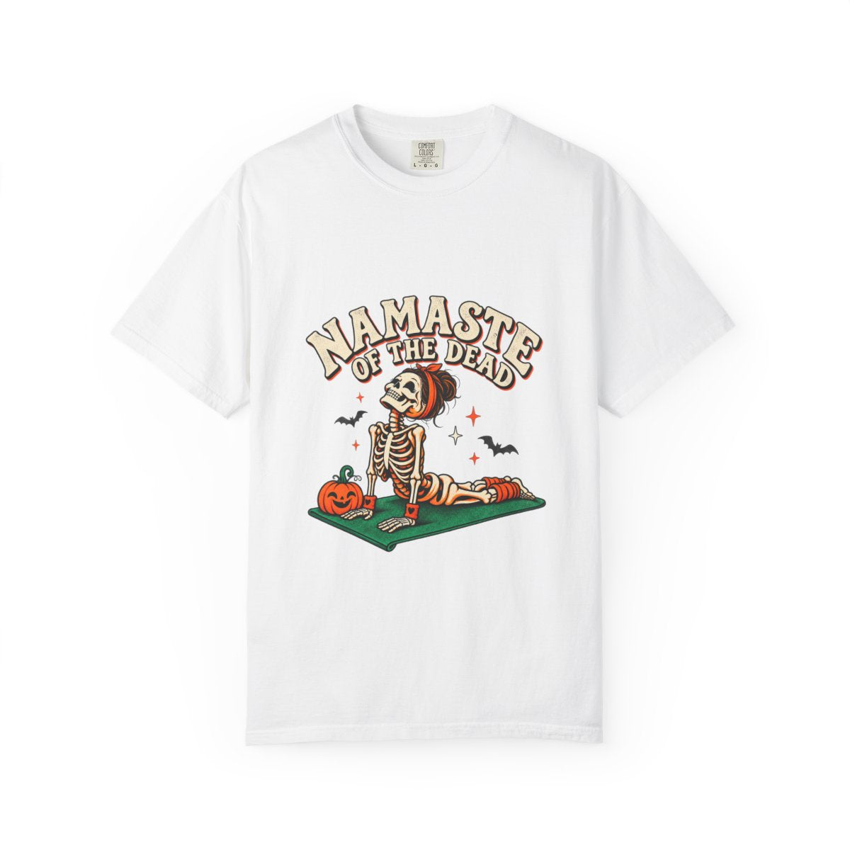 Namaste of the Dead Skeleton Yoga Tee | Halloween Funny Skeleton Design