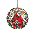 Our First Christmas Cardinals Ornament | Ceramic Holiday Decoration