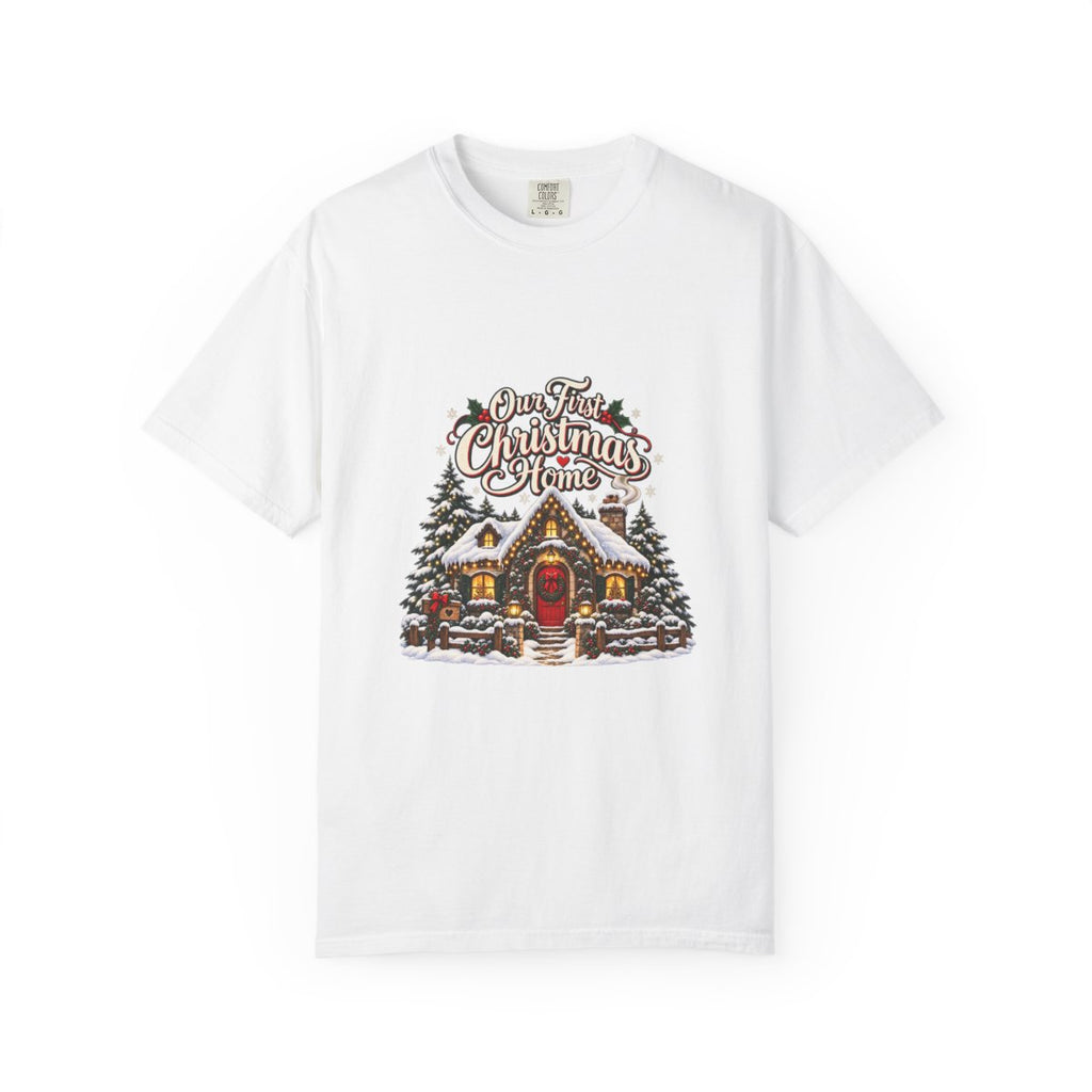 Our First Christmas Home T-shirt | Cottage Cabin Holiday Tee