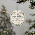 Personalized Anderson Family Ceramic Ornament | Custom Name Holiday Decor