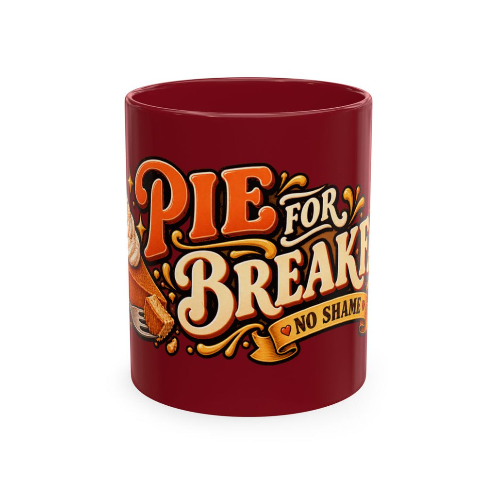 Pie for Breakfast Mug | Pumpkin Slice Illustration, Cozy Fall Morning