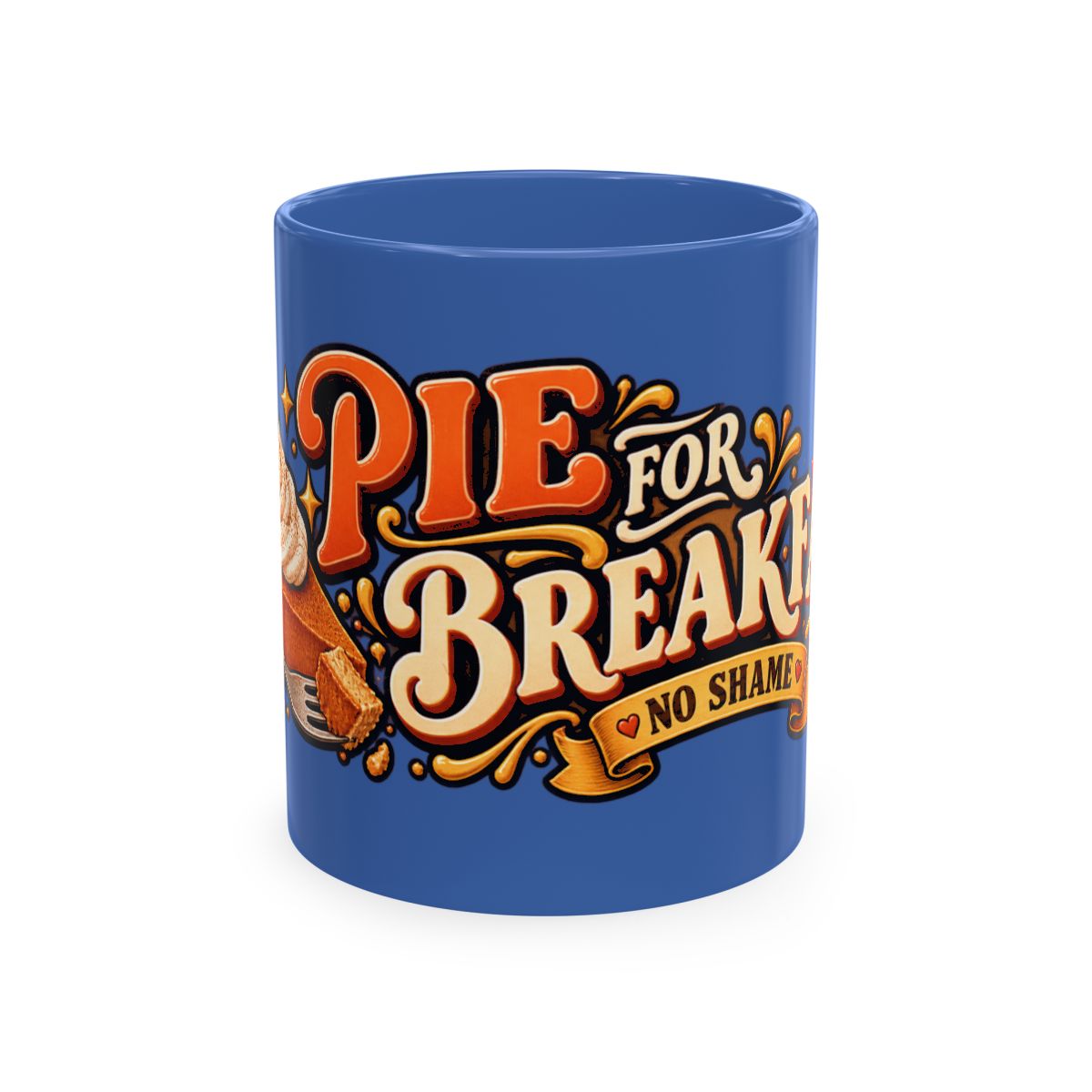 Pie for Breakfast Mug | Pumpkin Slice Illustration, Cozy Fall Morning