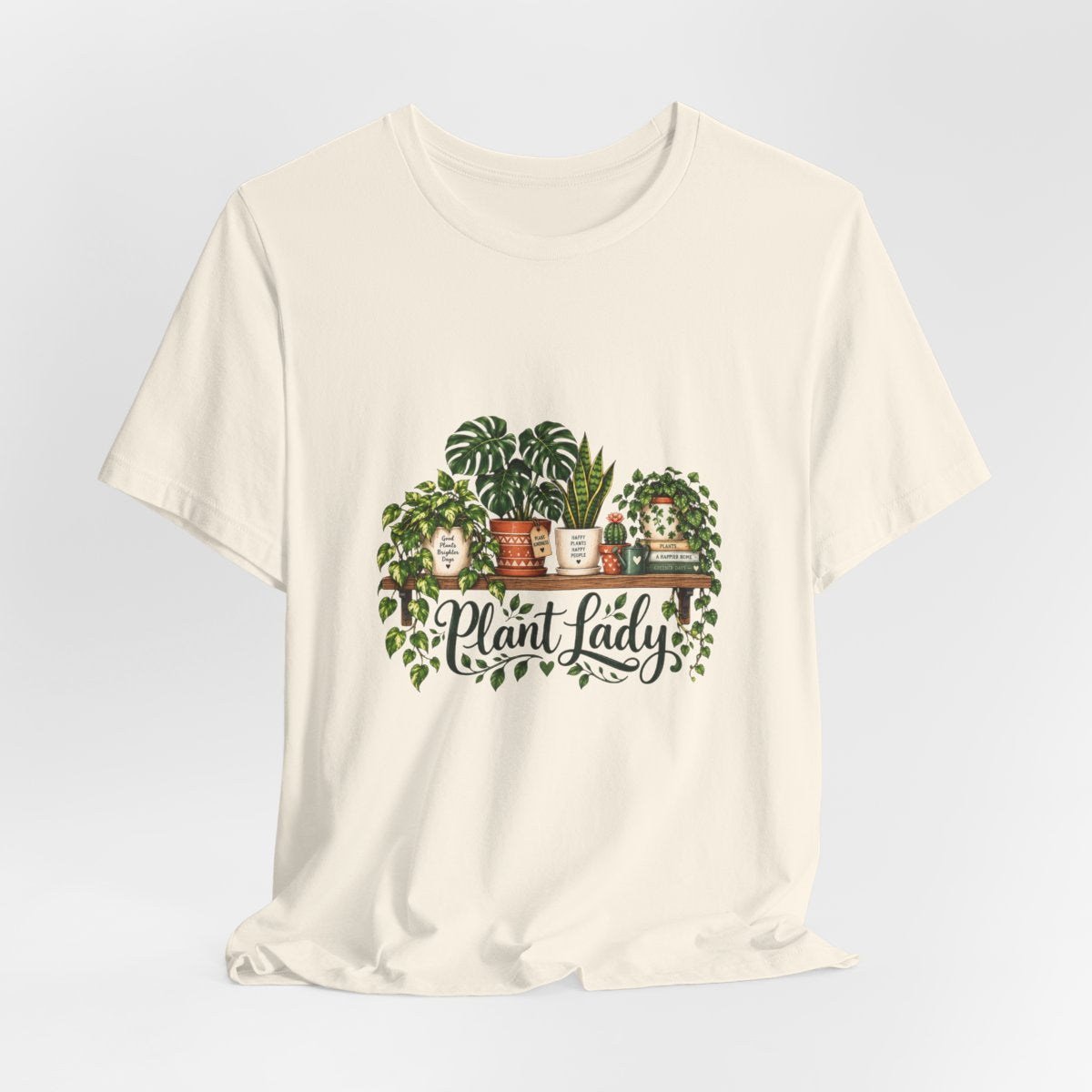 Plant Lady tee | Potted Houseplants illustration