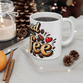 Powered by Coffee Mug | Coffee Beans Latte Art Ceramic Mug