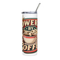 Powered by Coffee Tumbler | 20oz Stainless Steel Coffee Travel Cup