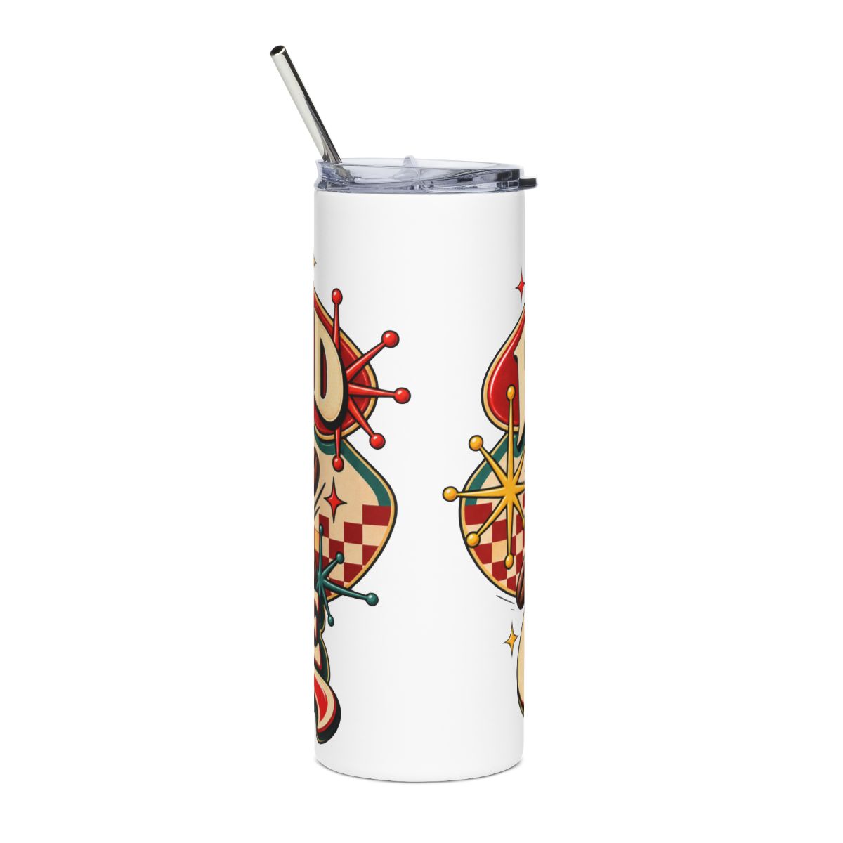 Powered by Coffee Tumbler | 20oz Stainless Steel Coffee Travel Cup