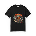 Pumpkin Pit Crew Racing Pumpkin Graphic T-Shirt | Halloween Car Illustration