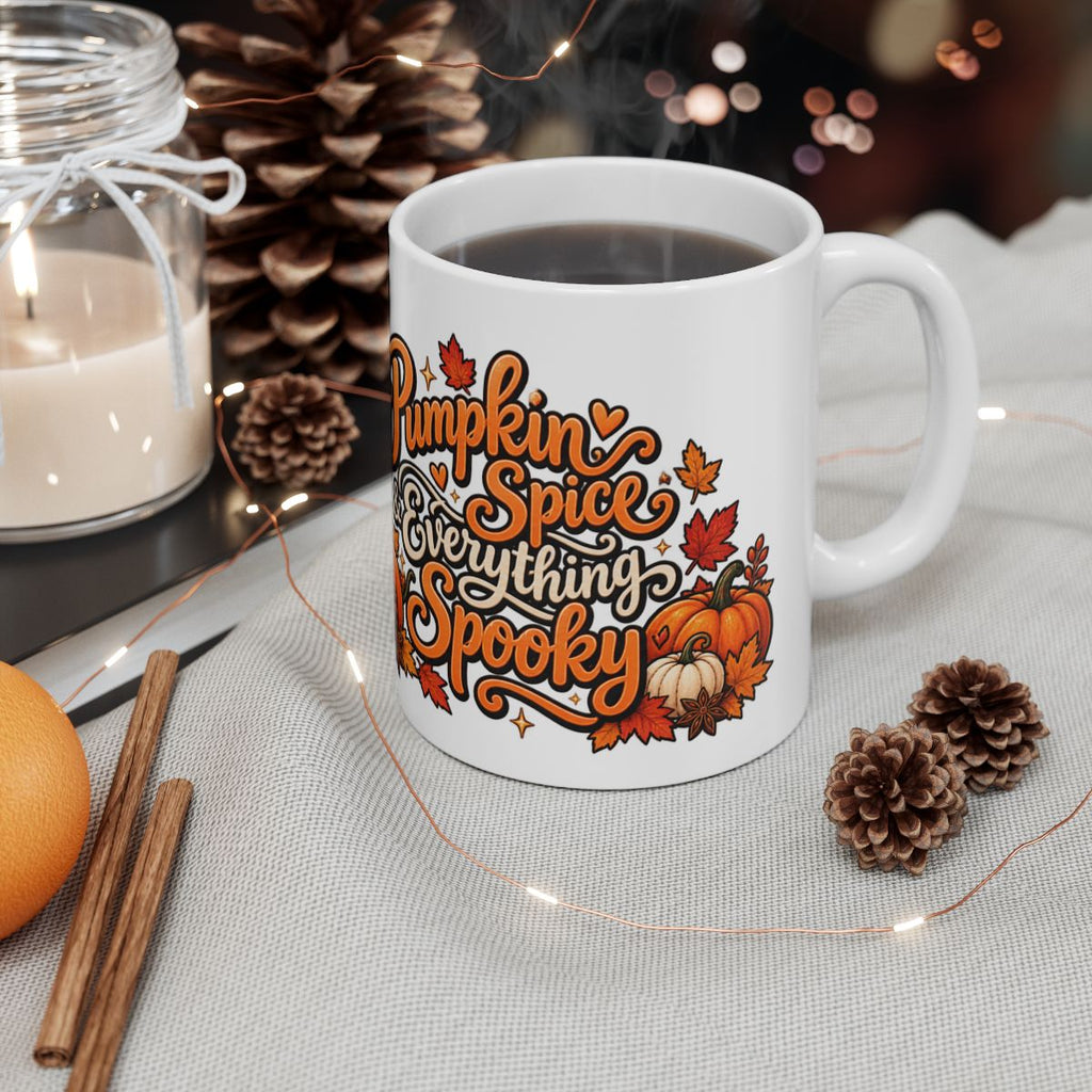 Pumpkin Spice Ghost Mug | Ceramic Coffee Mug
